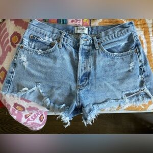 AGOLDE Parker Vintage Loose Fit Cut-Off Shorts size 28.